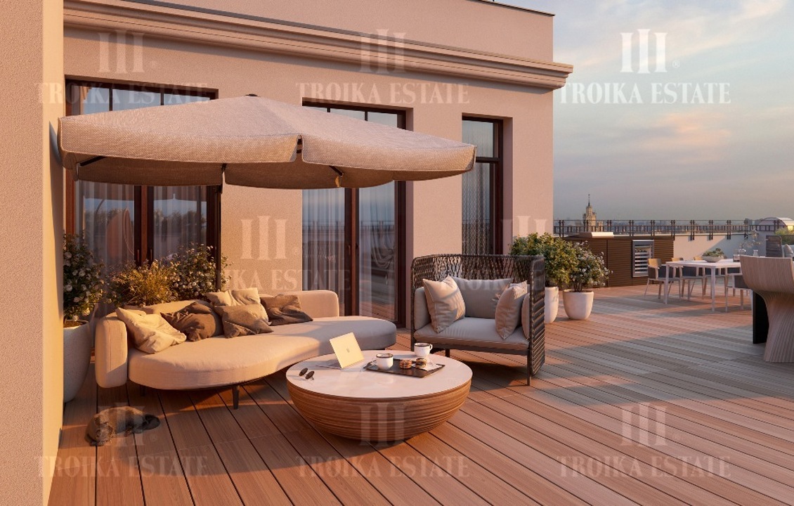 Купить  Пентхаус без отделки Потаповский пер-к 5с4 метро Чистые пруды