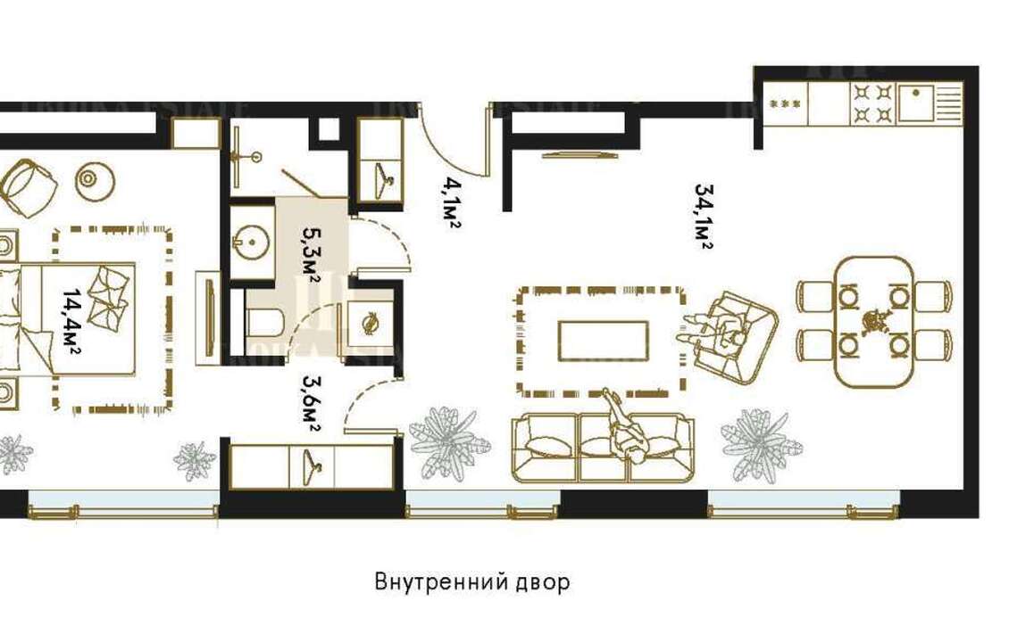 Купить  Апартаменты с отделкой Зубовская ул 7 метро Парк культуры