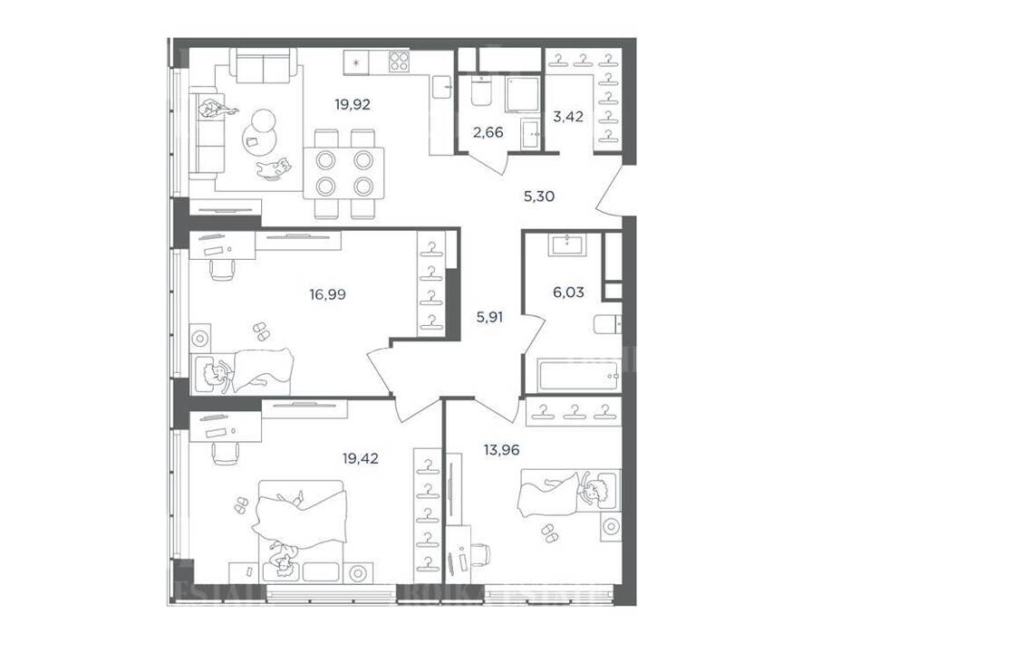Купить  Квартиру без отделки Шмитовский пр-д 39к6 метро Шелепиха